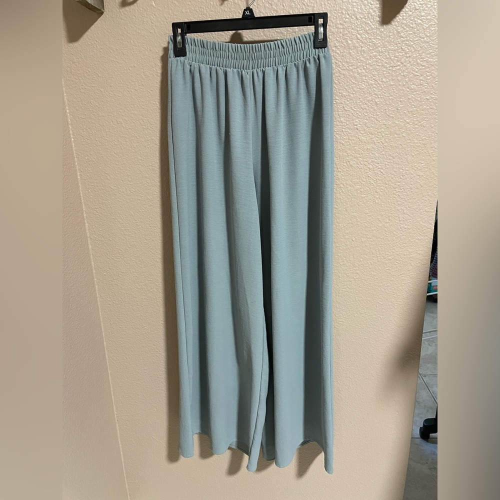 Zara Soft Blue lightweight pull on Pants